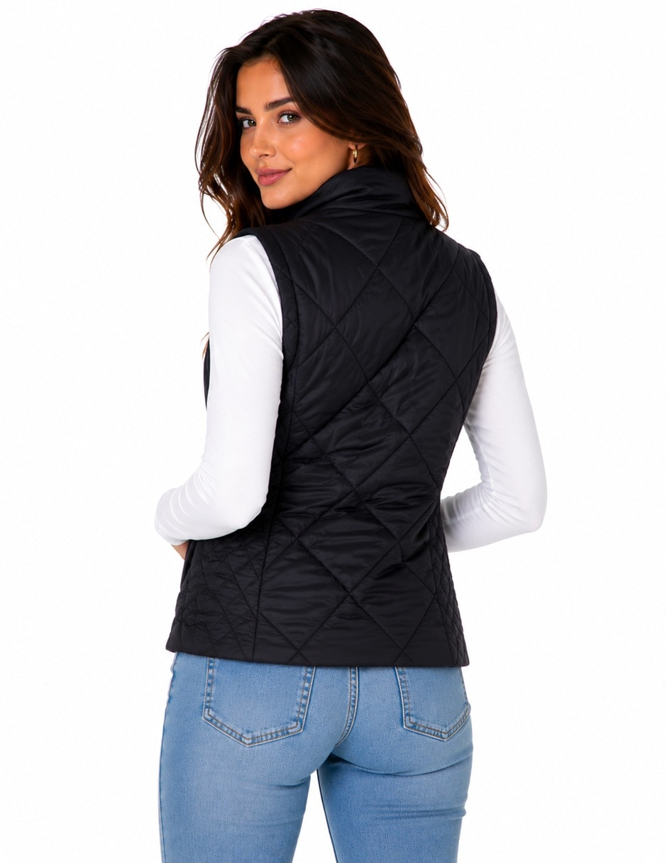 Chaleco Tommy Hilfiger resistente al agua de nylon para mujer