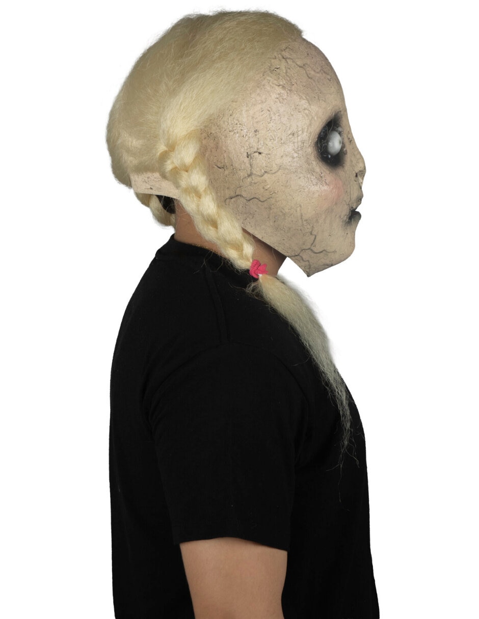 Máscara para disfraz de niña siniestra Ghoulish Productions