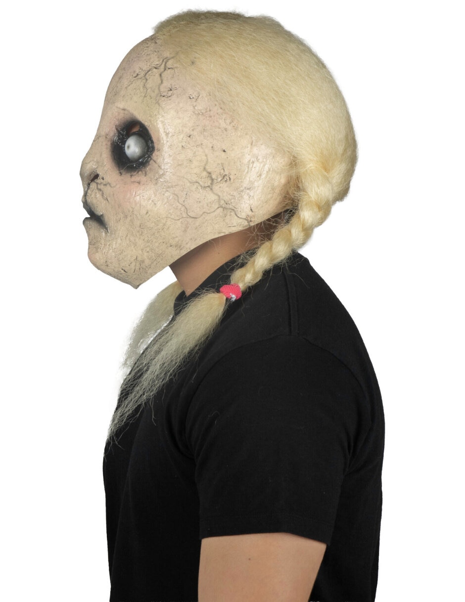 Máscara para disfraz de niña siniestra Ghoulish Productions