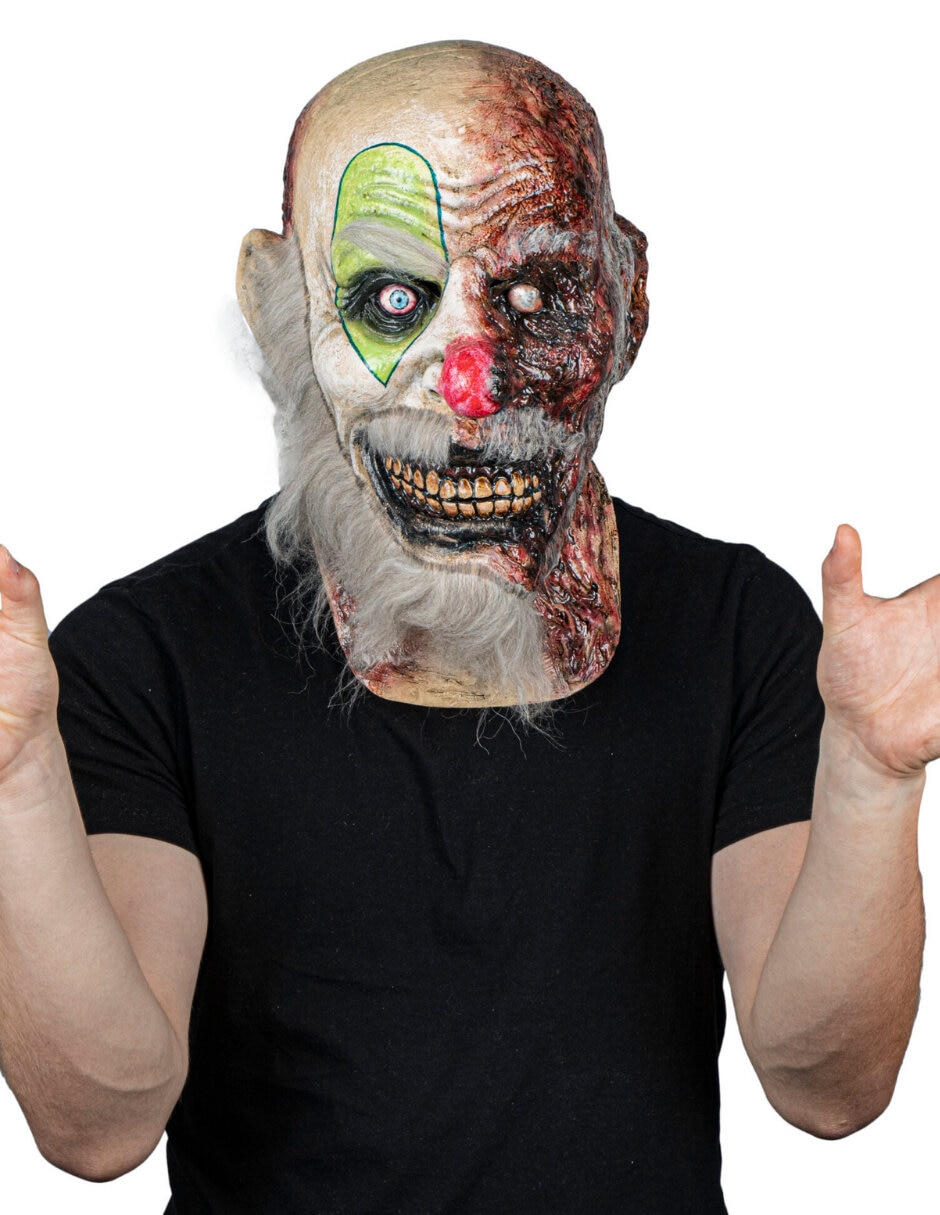 Máscara para disfraz payaso quemado Ghoulish Productions