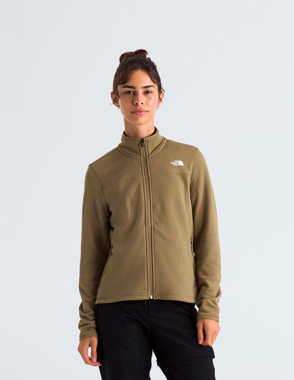 Chamarra casual The North Face Polar Cedar Trail Grid Cierre Completo impermeable para mujer