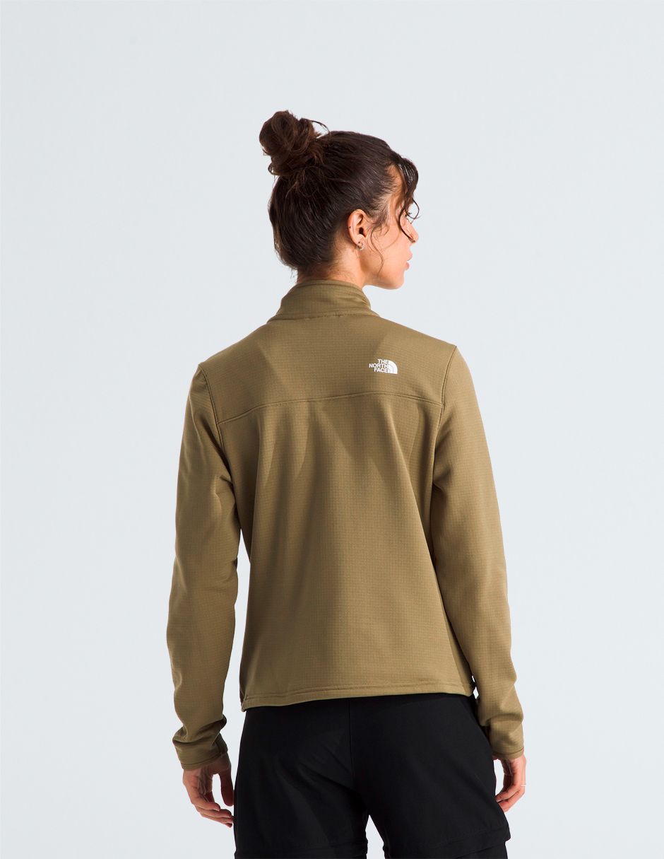 Chamarra casual The North Face Polar Cedar Trail Grid Cierre Completo impermeable para mujer