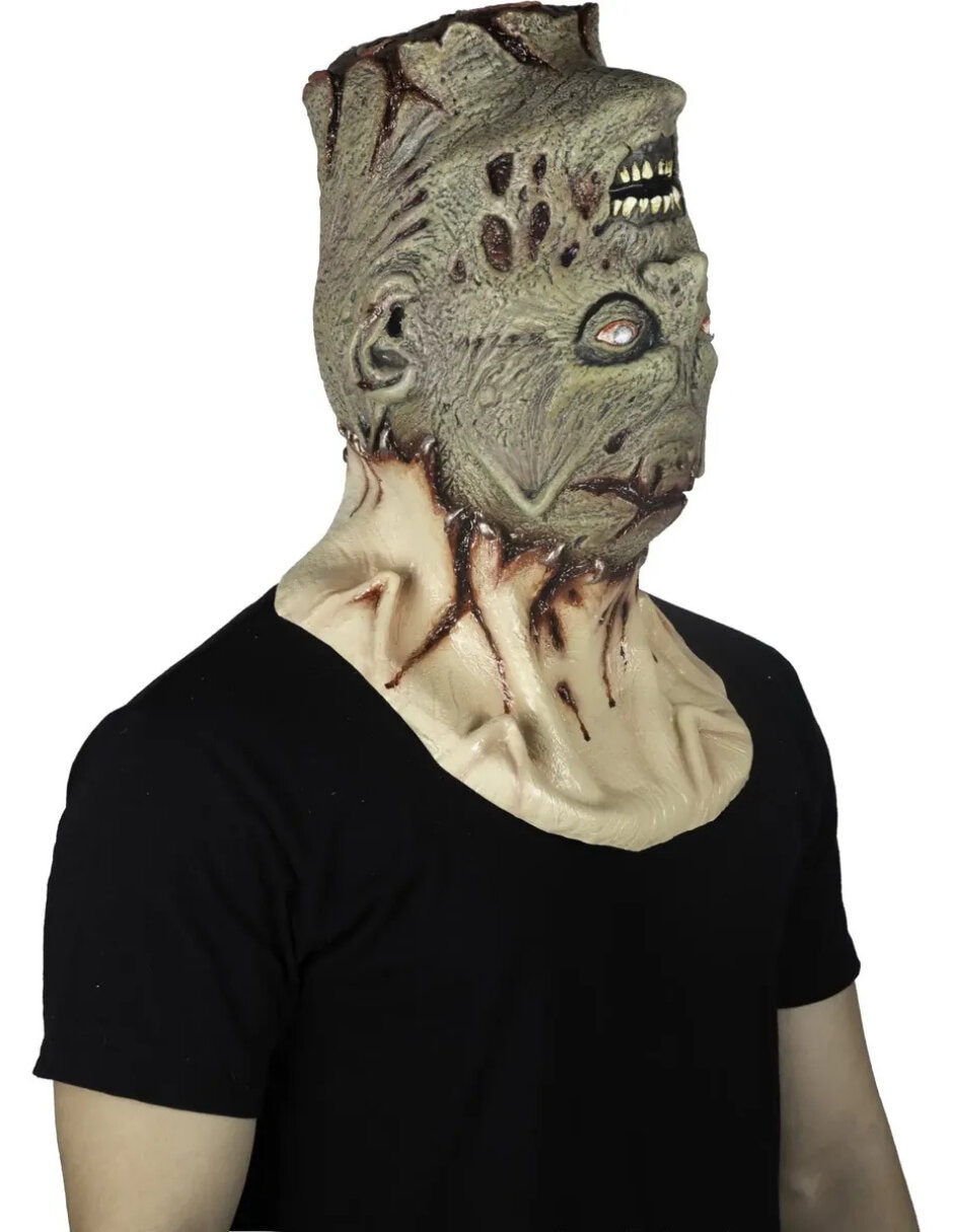 Máscara para disfraz de monstruo con cabeza al reves halloween Ghoulish Productions