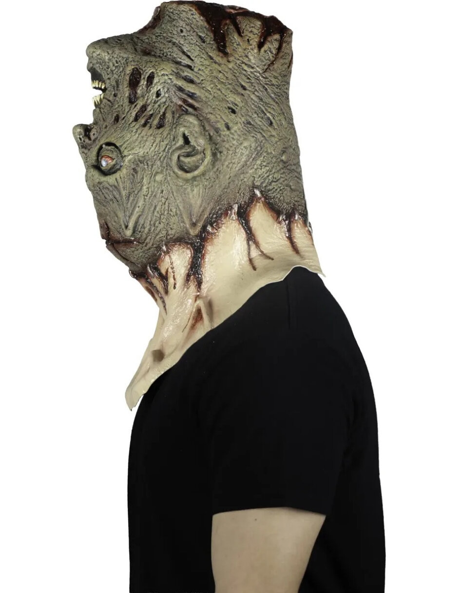 Máscara para disfraz de monstruo con cabeza al reves halloween Ghoulish Productions