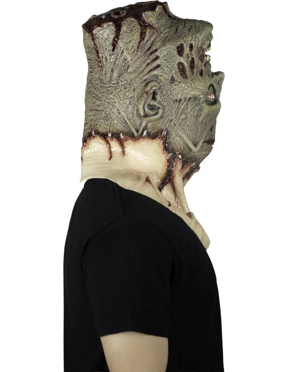 Máscara para disfraz de monstruo con cabeza al reves halloween Ghoulish Productions