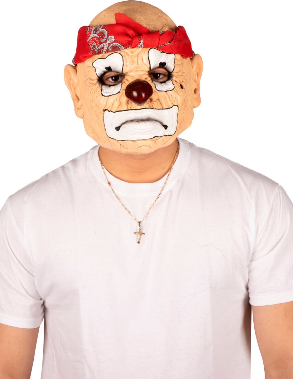 Máscara para disfraz de payaso cholo