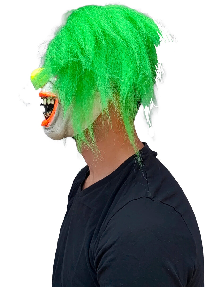 Máscara para disfraz de payaso neón Ghoulish Productions