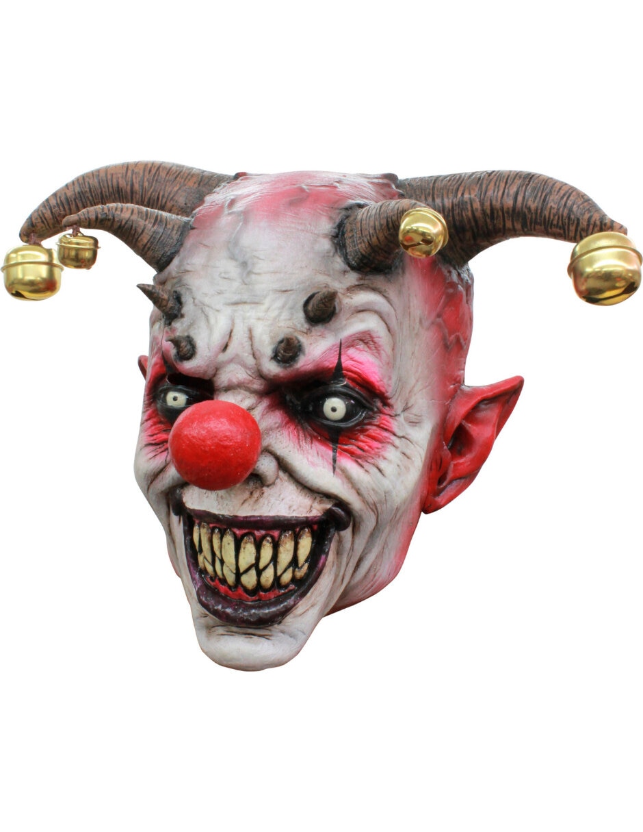 Máscara para disfraz de payaso aterrador
