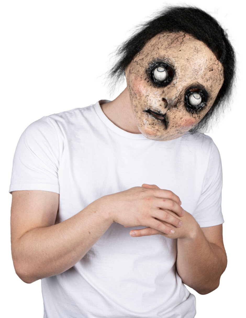 Máscara para disfraz de niño siniestro Ghoulish Productions