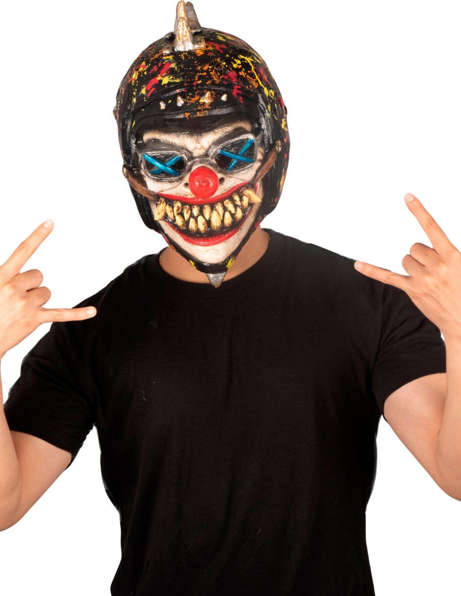 Máscara para disfraz de payaso biker Ghoulish Productions