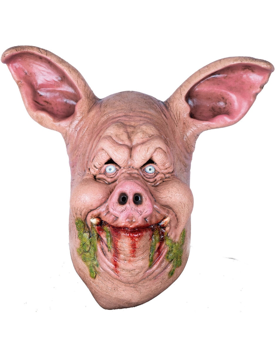Máscara para disfraz de piglet macabro