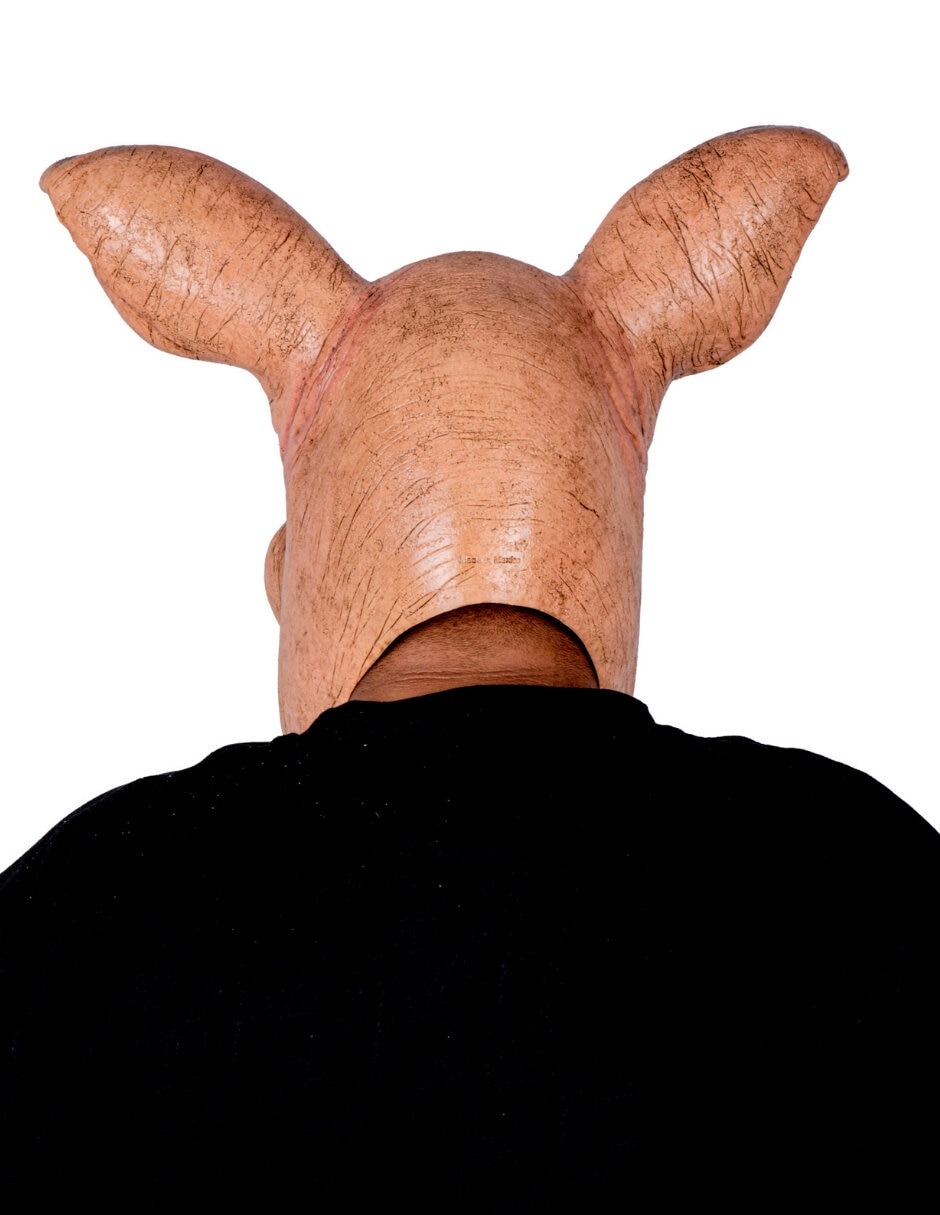 Máscara para disfraz de piglet macabro 2