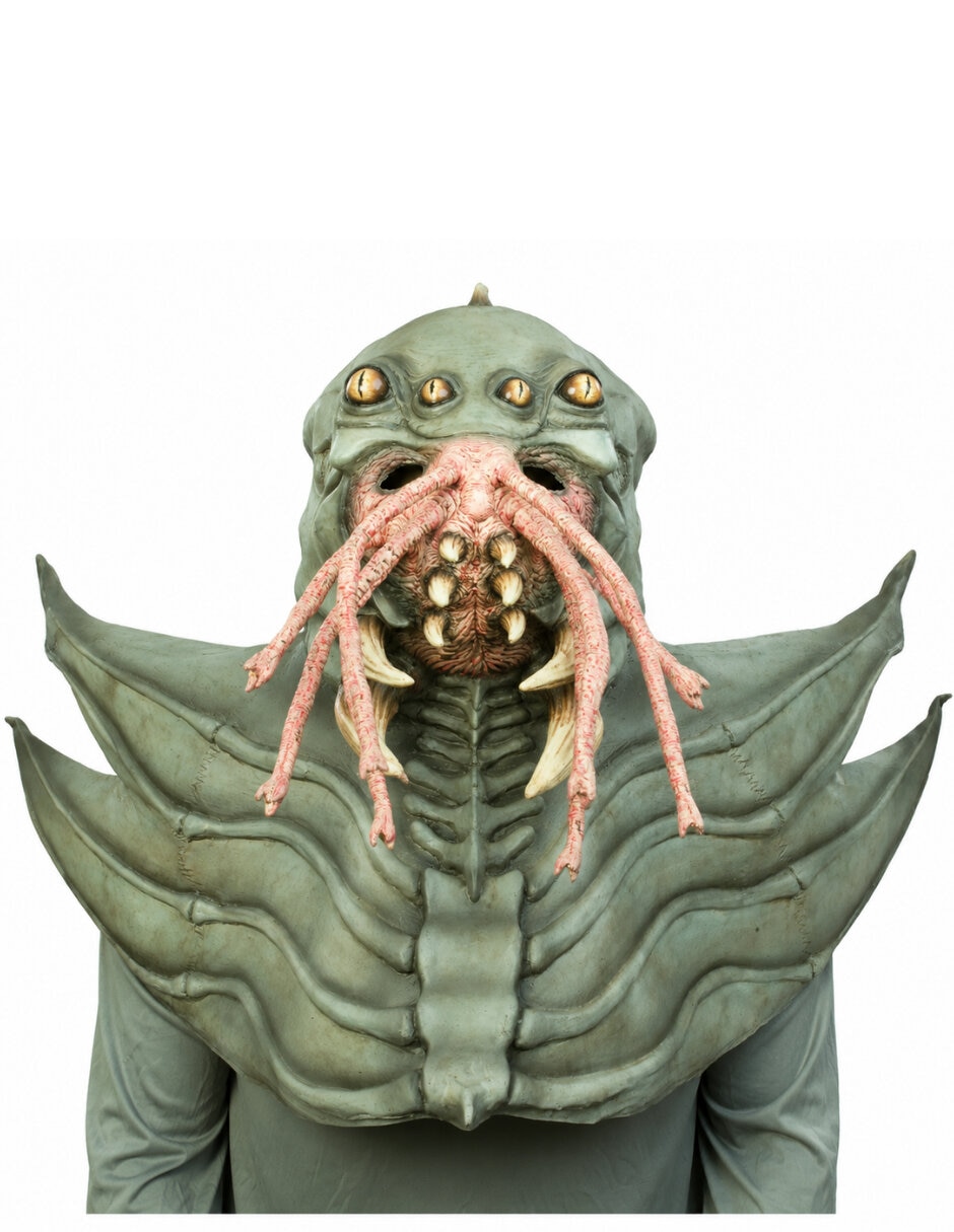 Máscara para disfraz de alien
