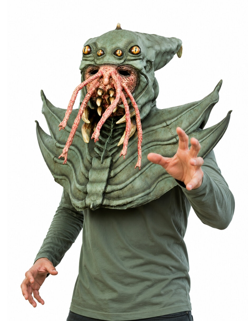 Máscara para disfraz de alien 5