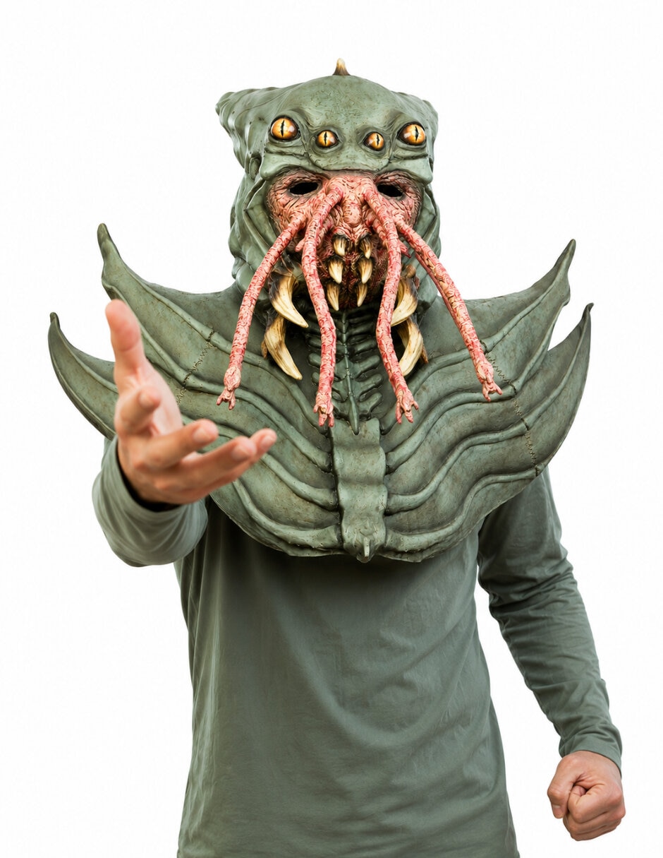 Máscara para disfraz de alien 7