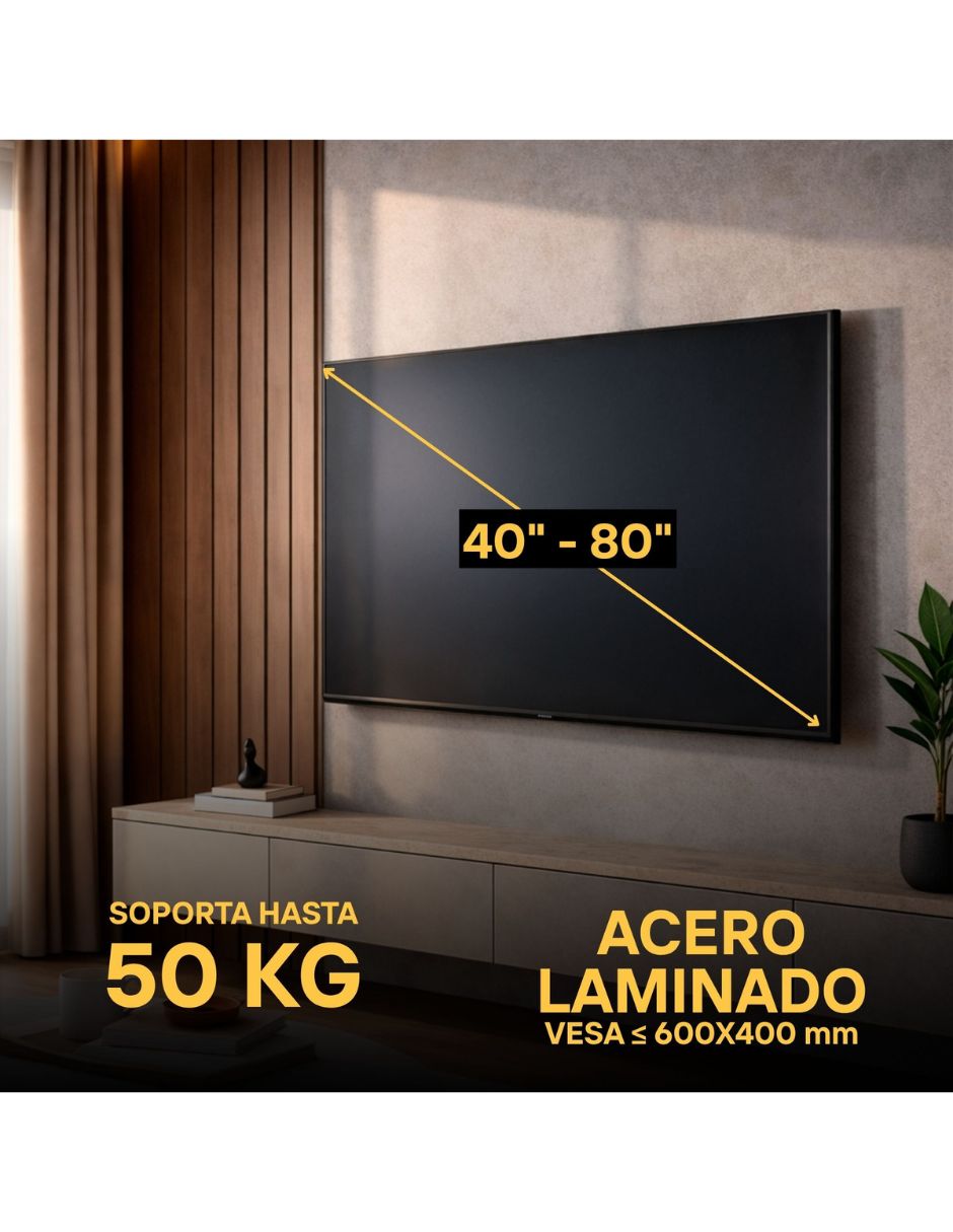 Soporte Blackrock para pantalla articulado 40 - 80 pulgadas