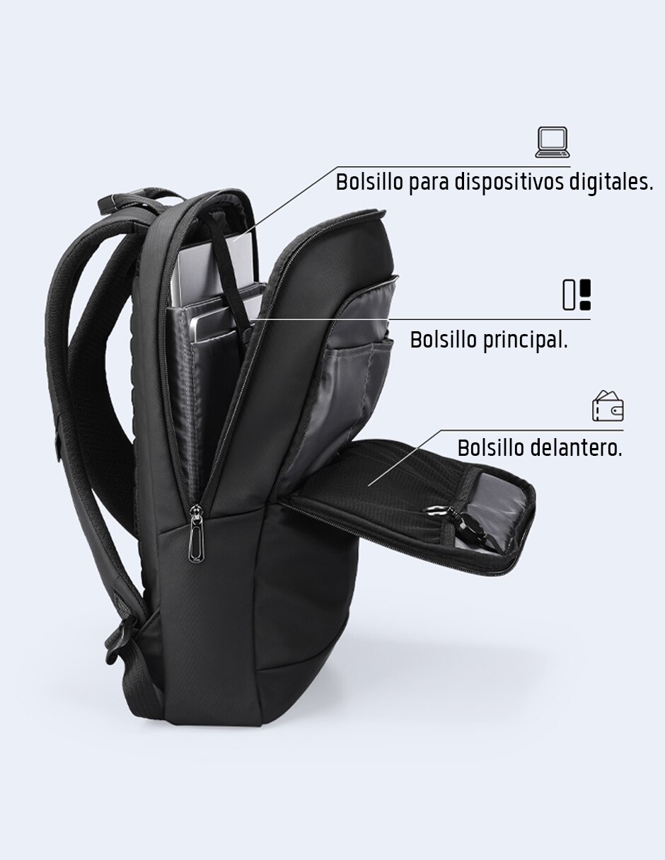 Mochila con portalaptop impermeable unisex 4