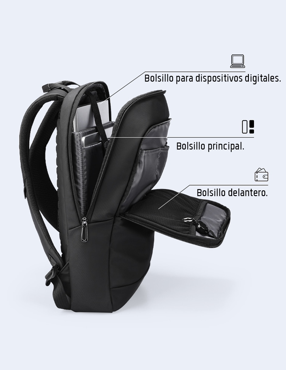 Mochila con portalaptop Mark Ryden impermeable unisex