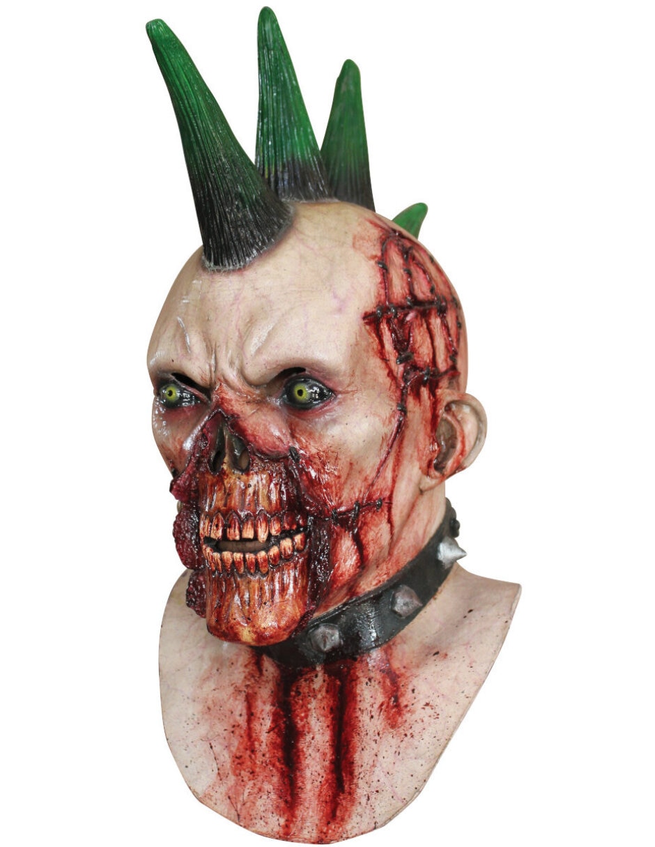 Máscara para disfraz de zombie punk Máscara para disfraz de zombie punk