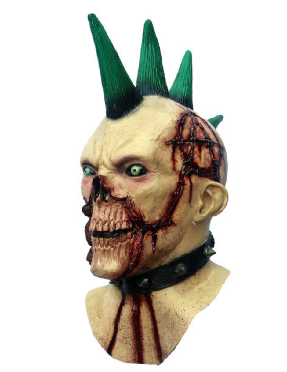 Máscara para disfraz de zombie punk 4