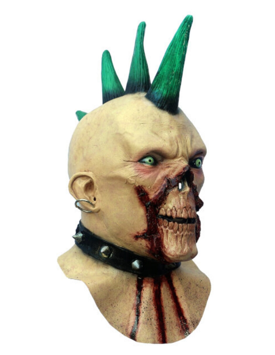 Máscara para disfraz de zombie punk 5