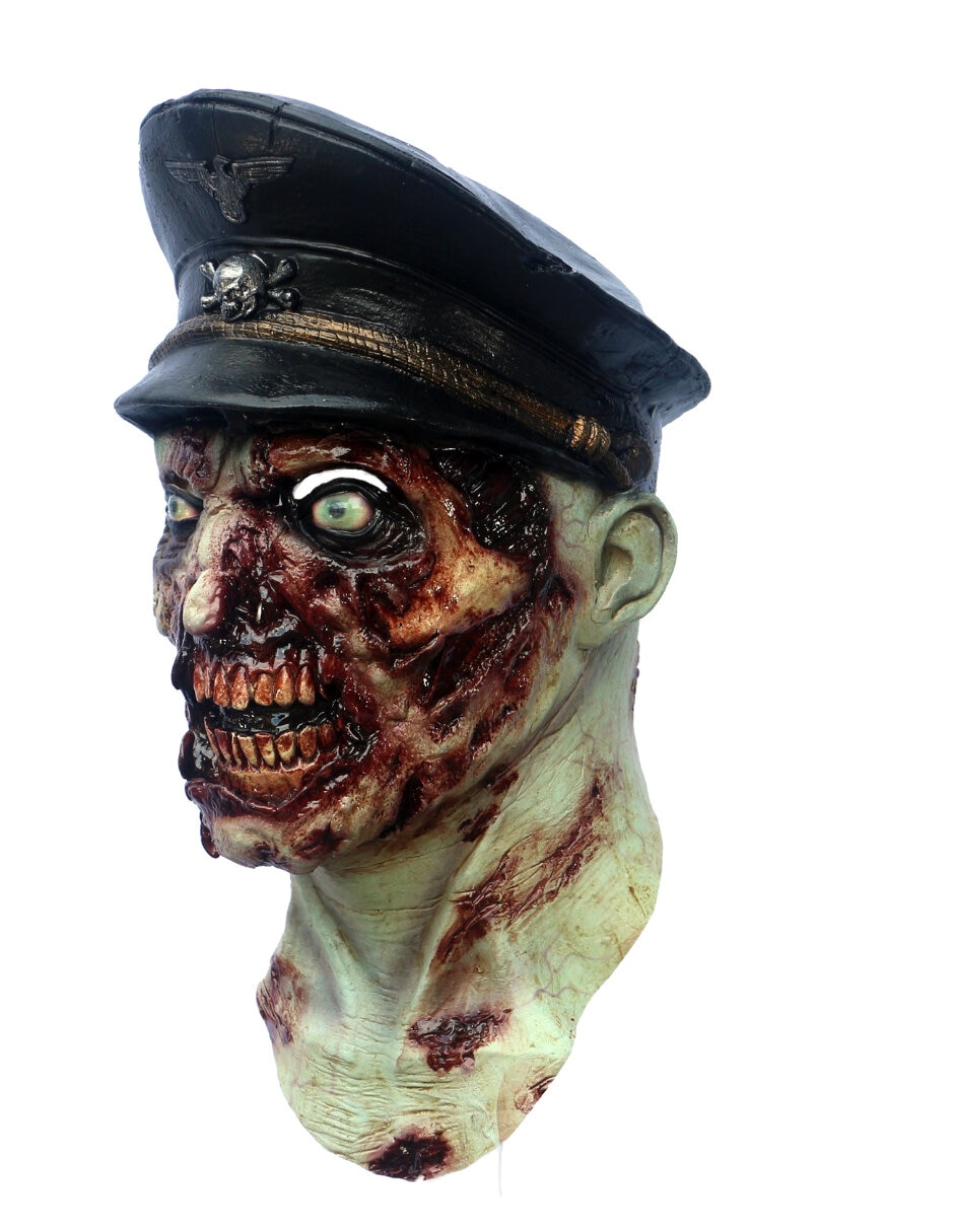 Máscara para disfraz de zombie policia Ghoulish Productions