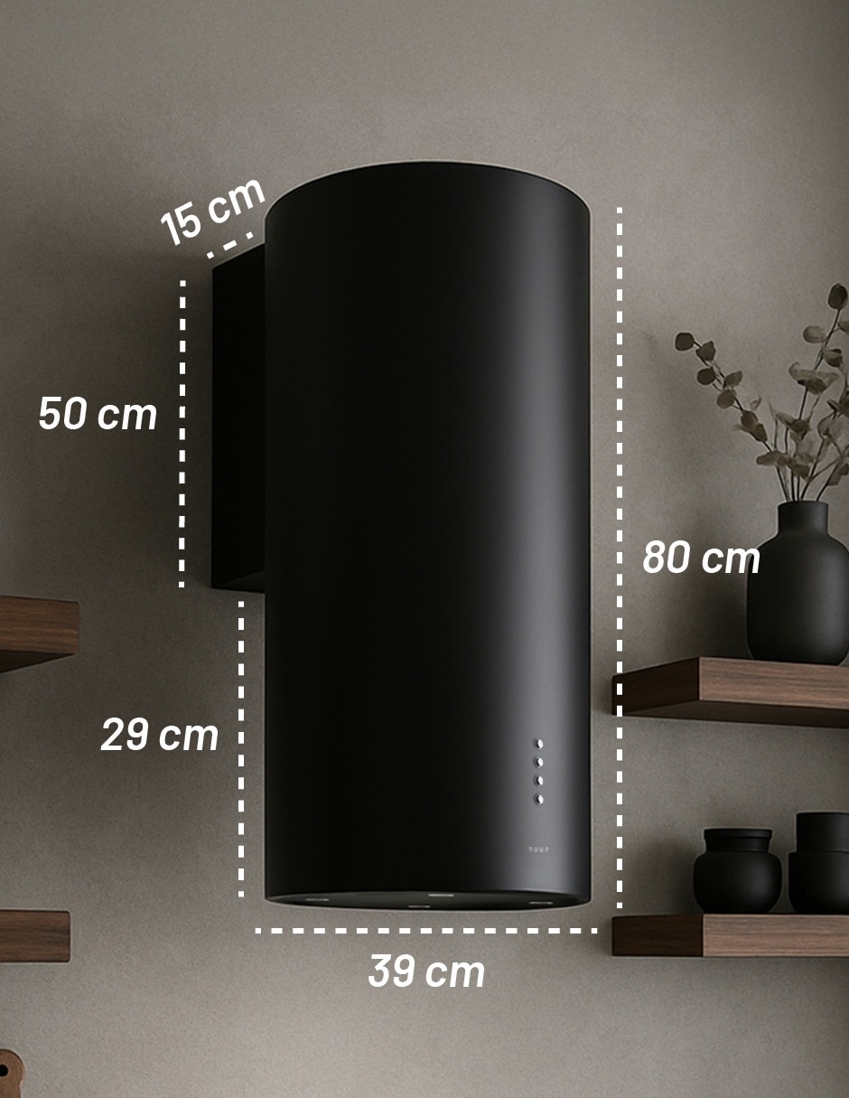 Campana de pared CAMEXPADECO39TUBO-N de acero inoxidable 3