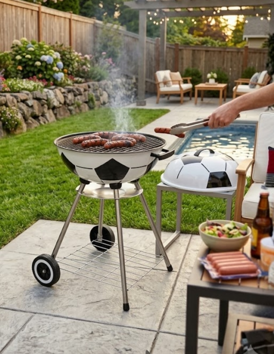 Asador carbón Alpine Cuisine de acero