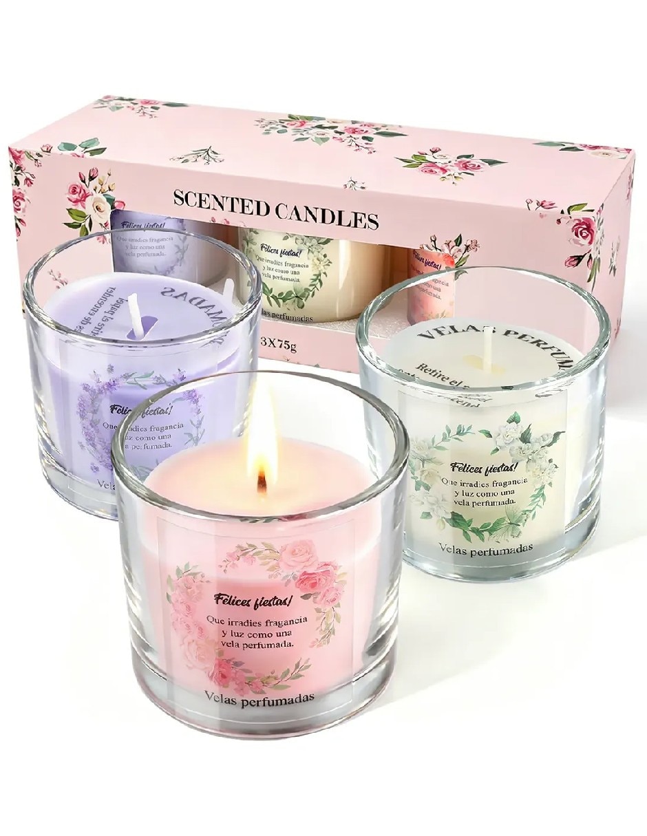 Set vela aromáticas 3 piezas 2