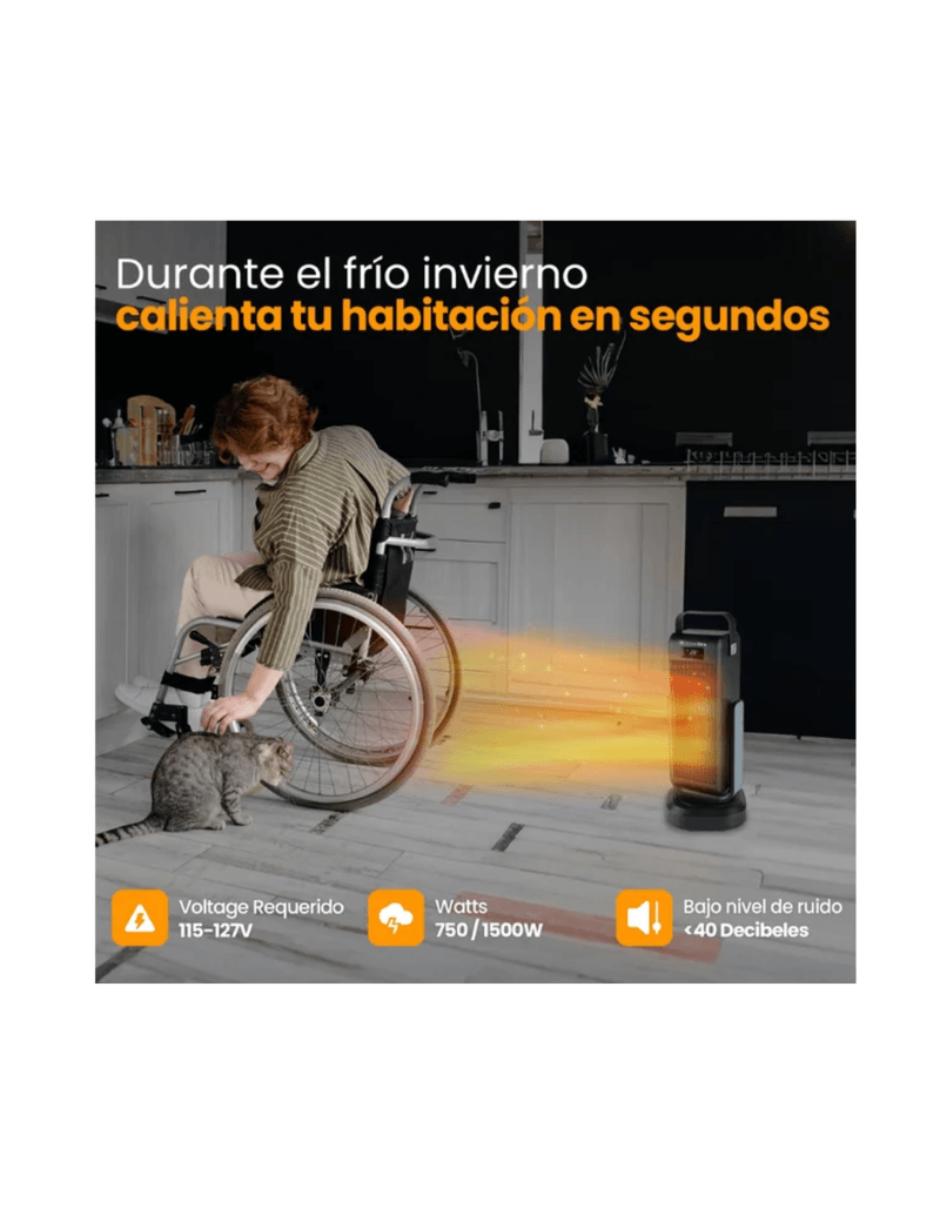 Calefactor portátil eléctrico Travel Air de 220 V
