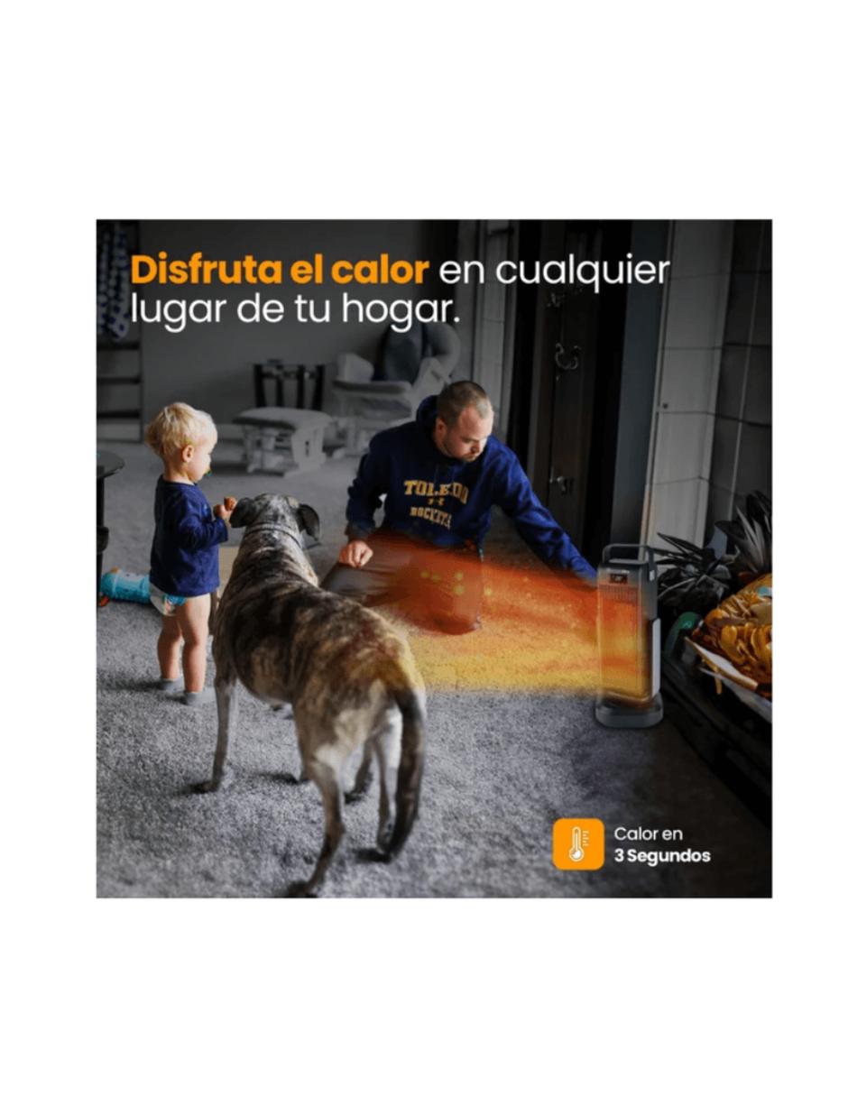 Calefactor portátil eléctrico Travel Air de 220 V