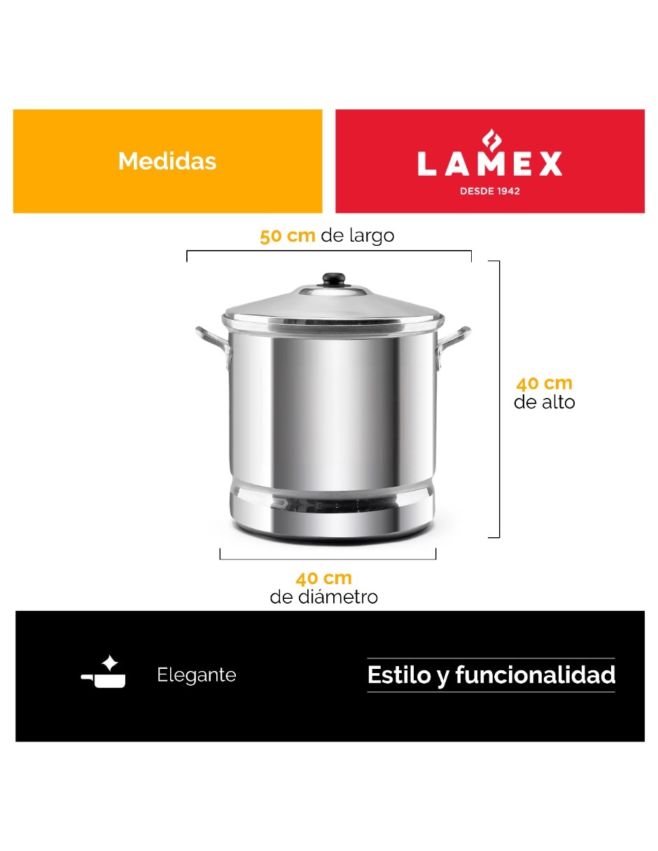 Vaporera convencional Lamex 6
