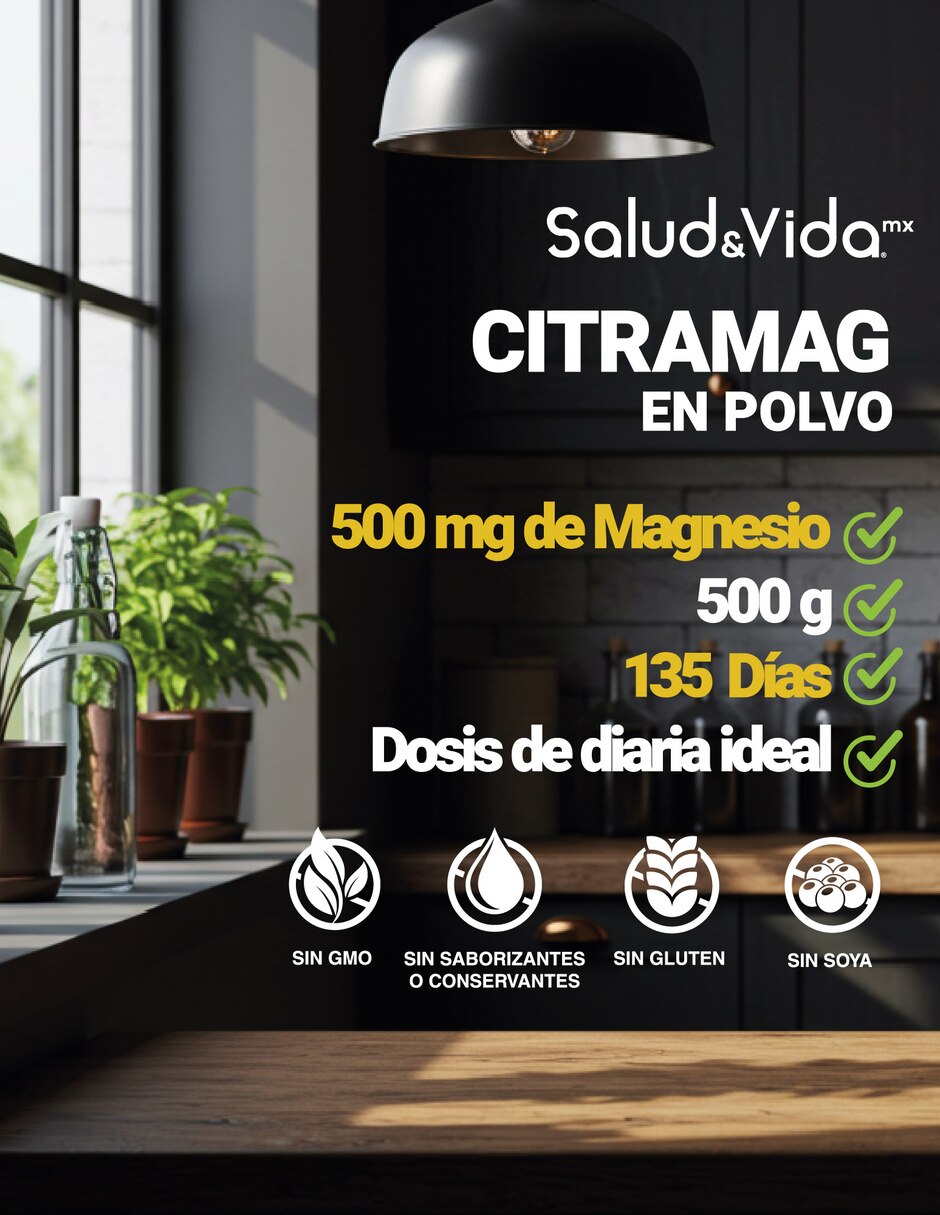 Suplementos alimenticios citrato de magnesio en polvo 500 g 3