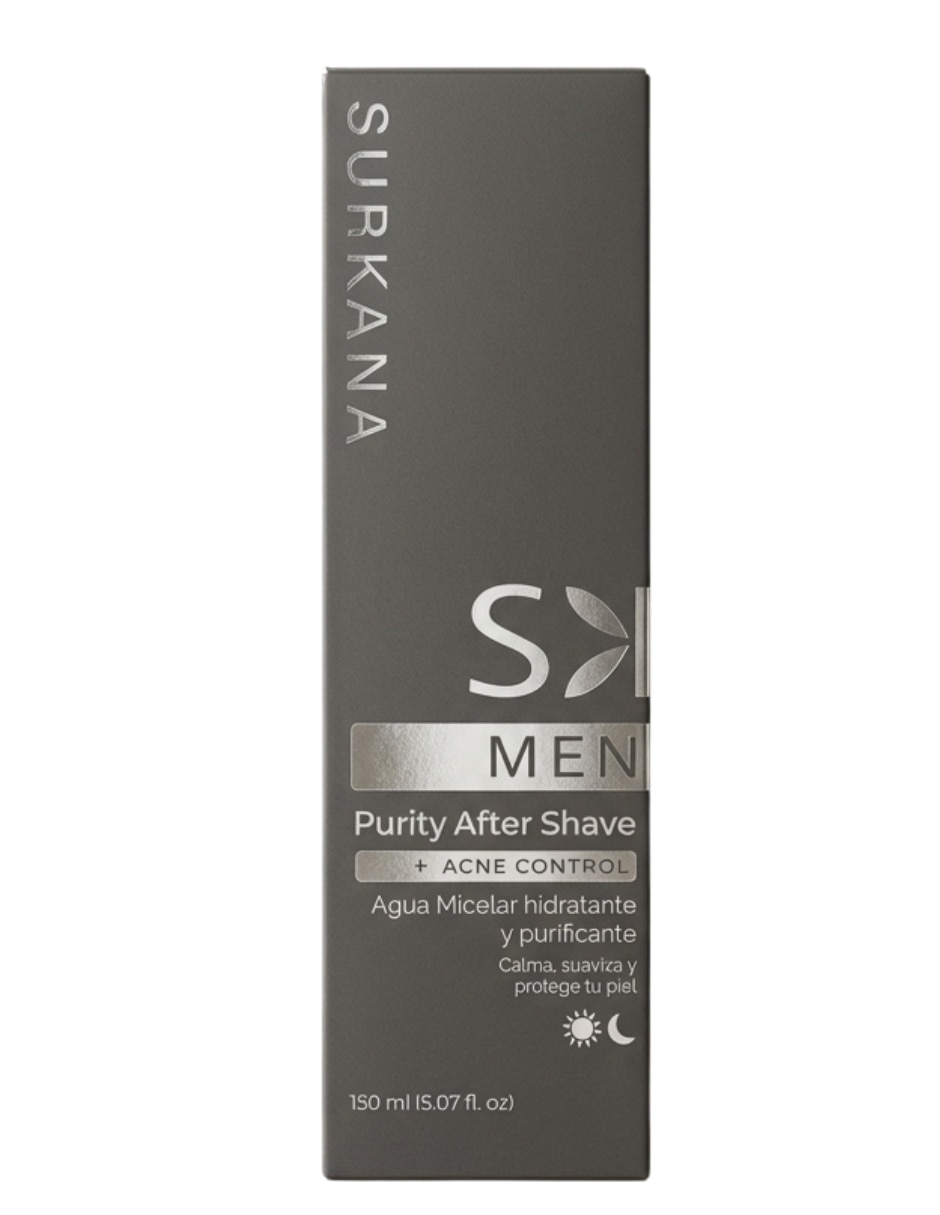 Agua micelar facial hombre Sulkana Surkana para eliminar el brillo