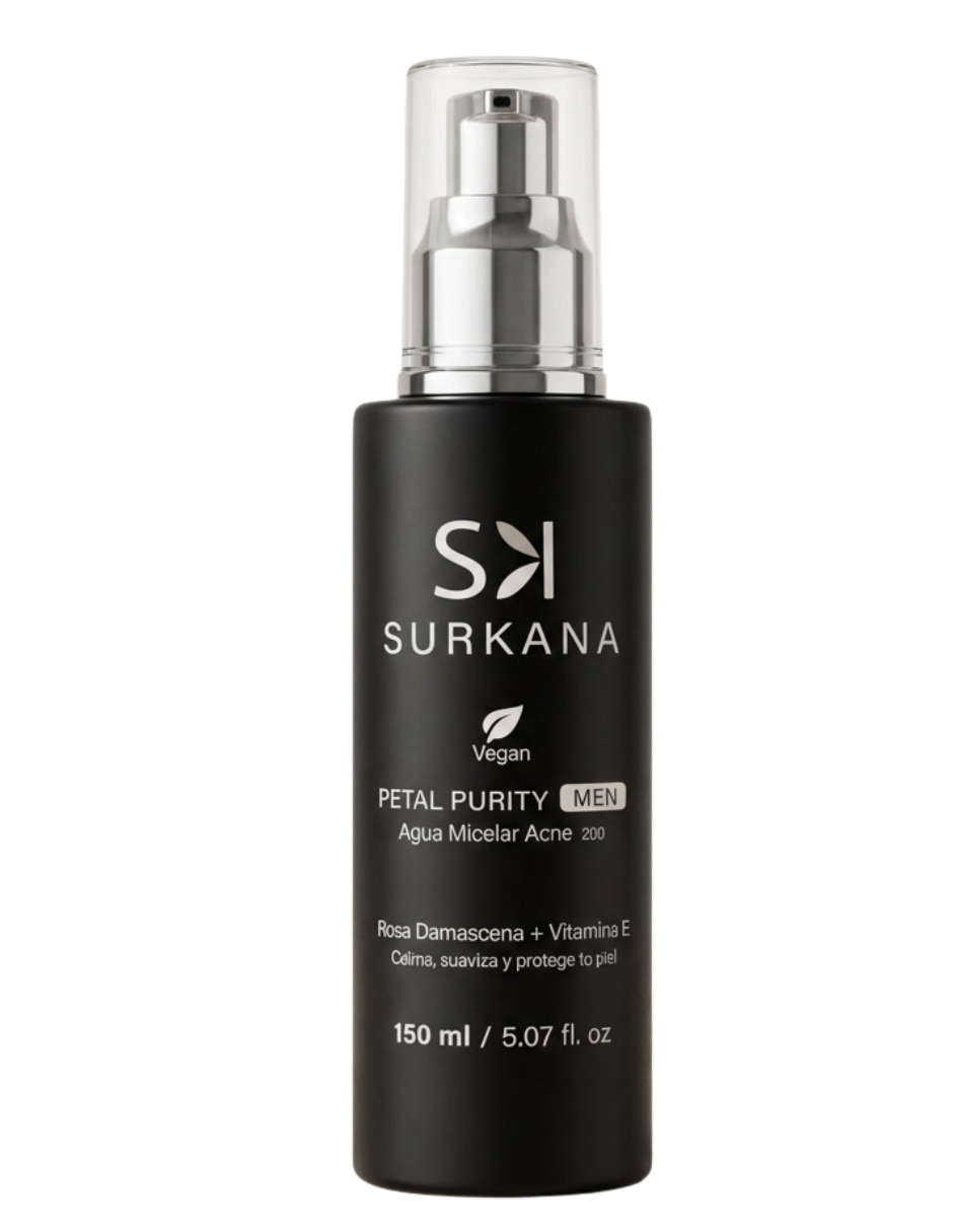 Agua micelar facial hombre Sulkana Surkana para eliminar el brillo