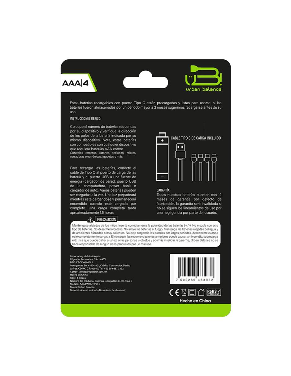 Paquete de pilas de litio Urban Balance 1.5 V
