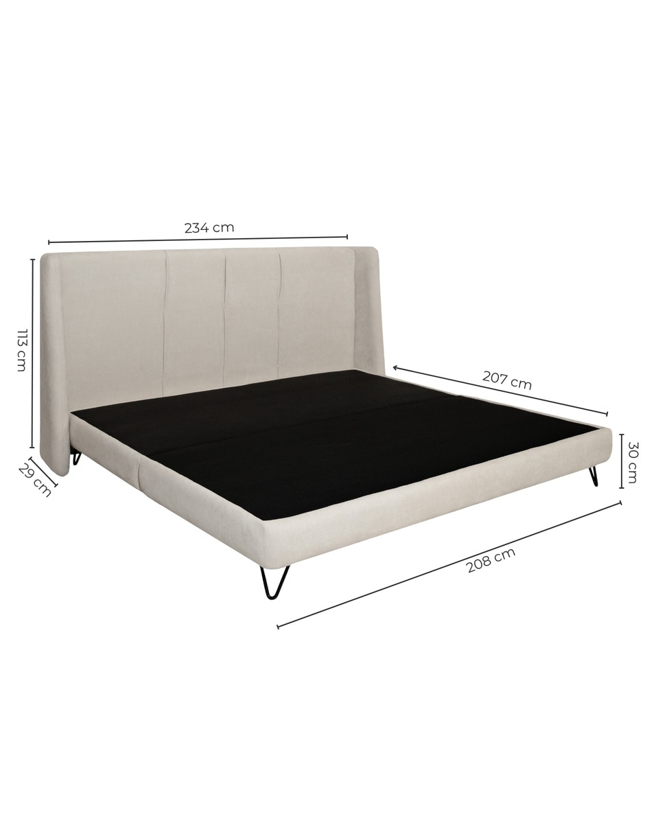 Cama hampton de madera 10