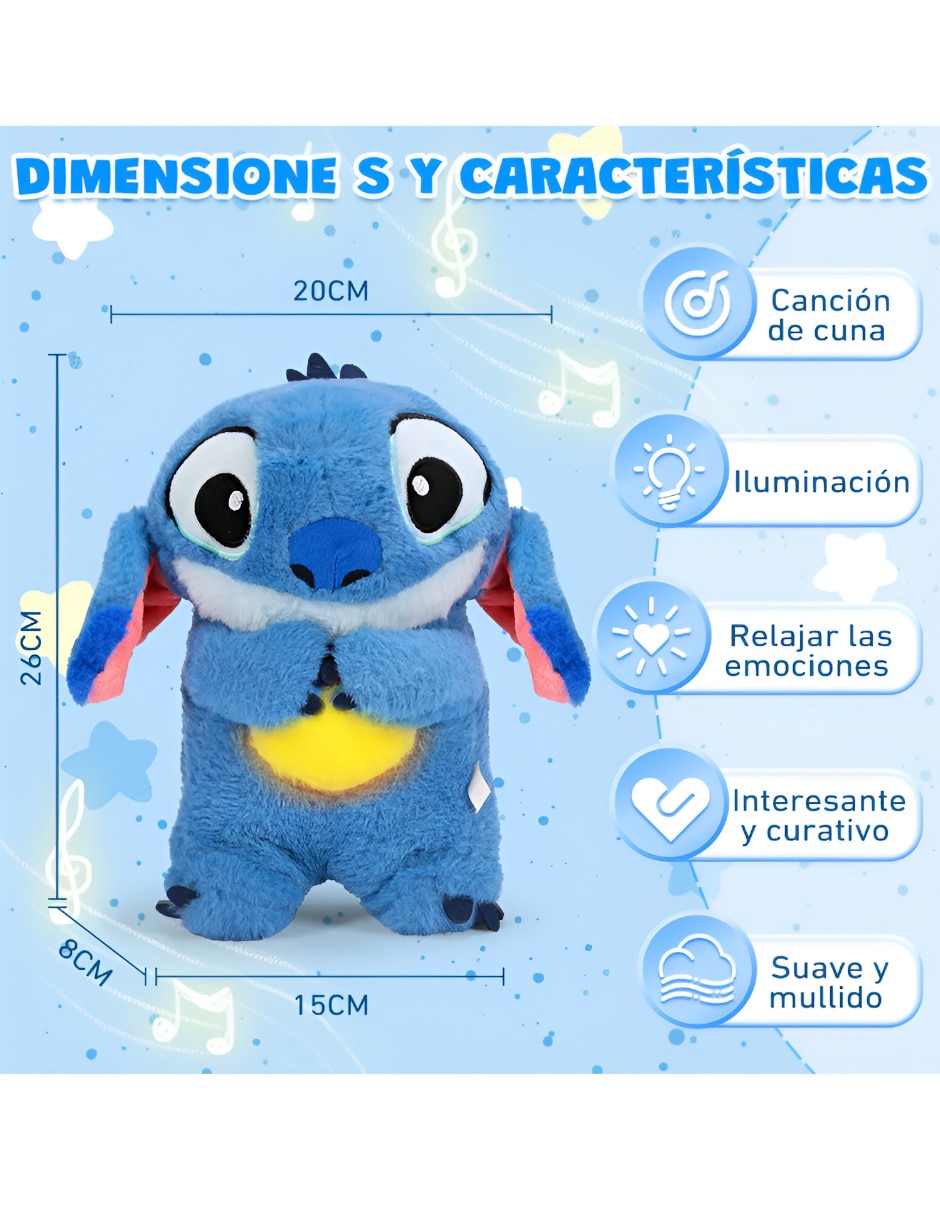 Peluche abrazador de Stitch Xtellar de 26 cm