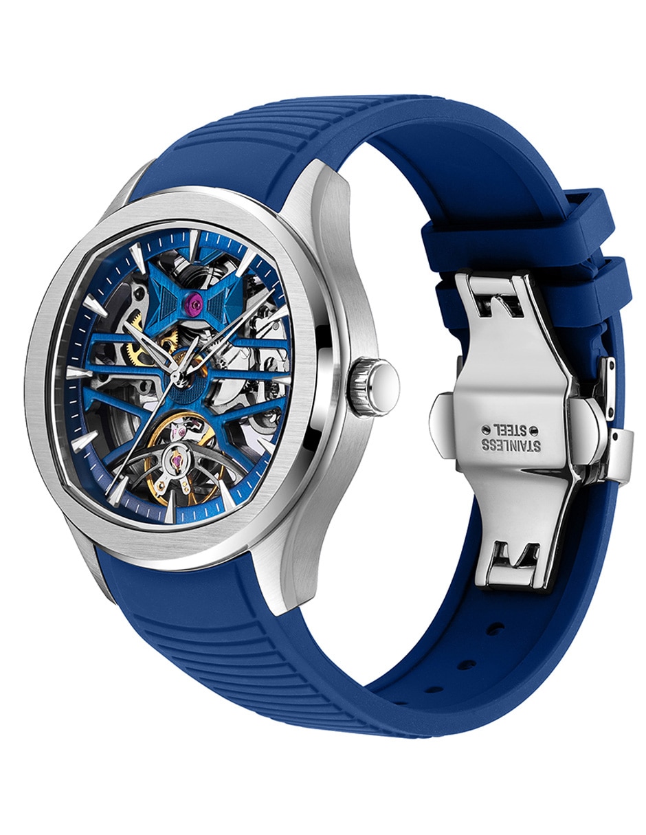 Reloj Enso Automático Skeleton Sport Electric Blue para hombre EWA263G11