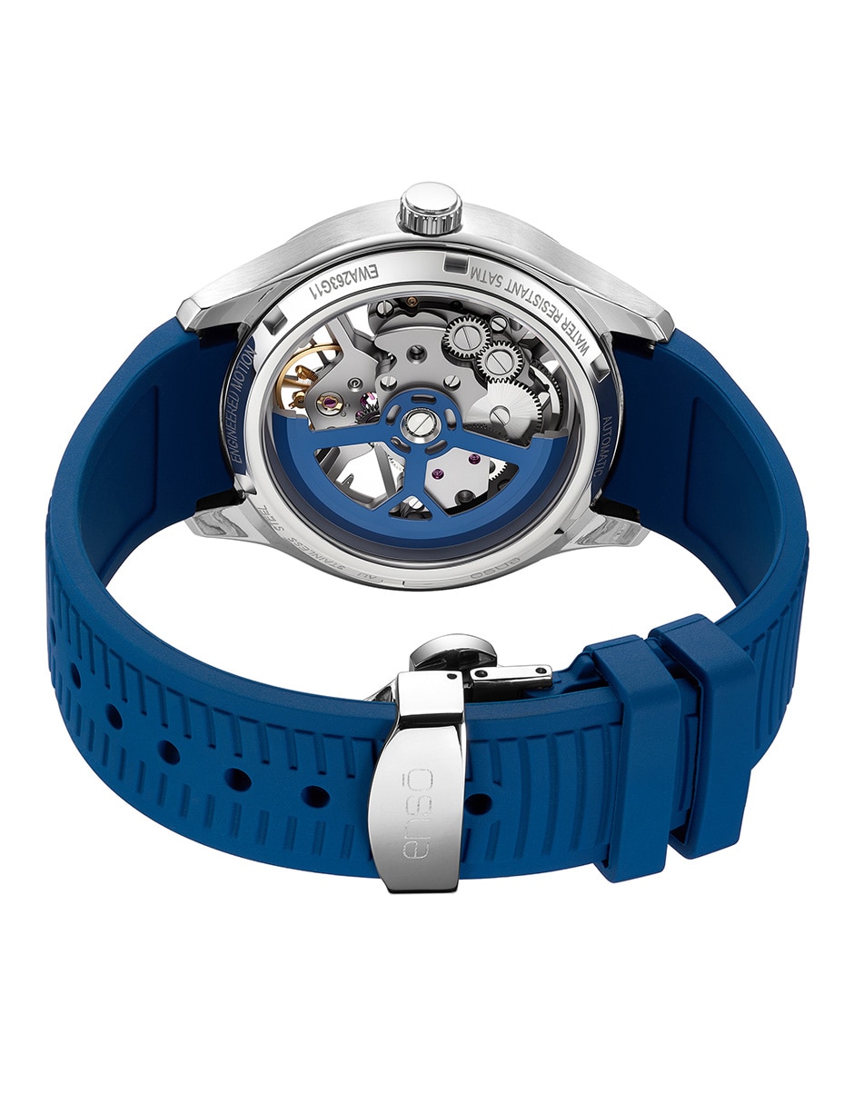 Reloj Enso Automático Skeleton Sport Electric Blue para hombre EWA263G11