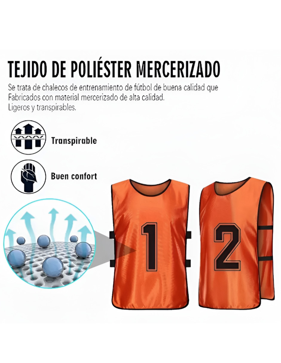 Set chaleco deportivo para fútbol Xtellar unisex