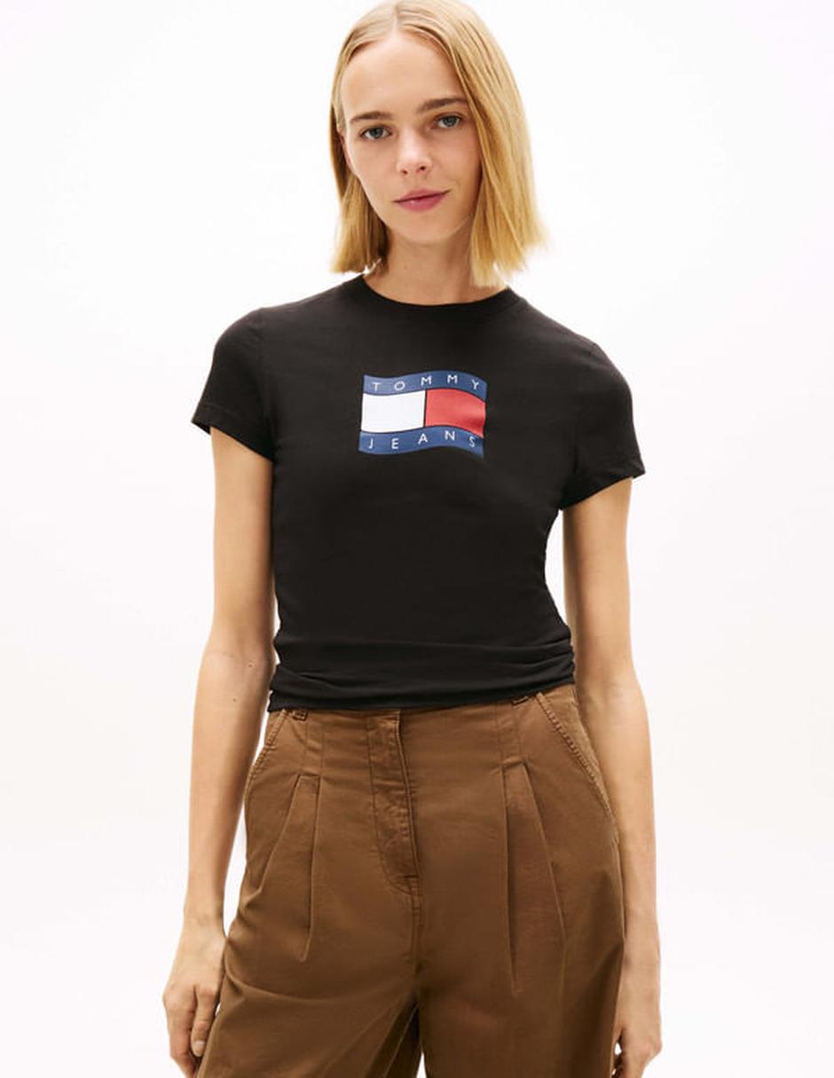 Playera manga corta cuello redondo para mujer 1