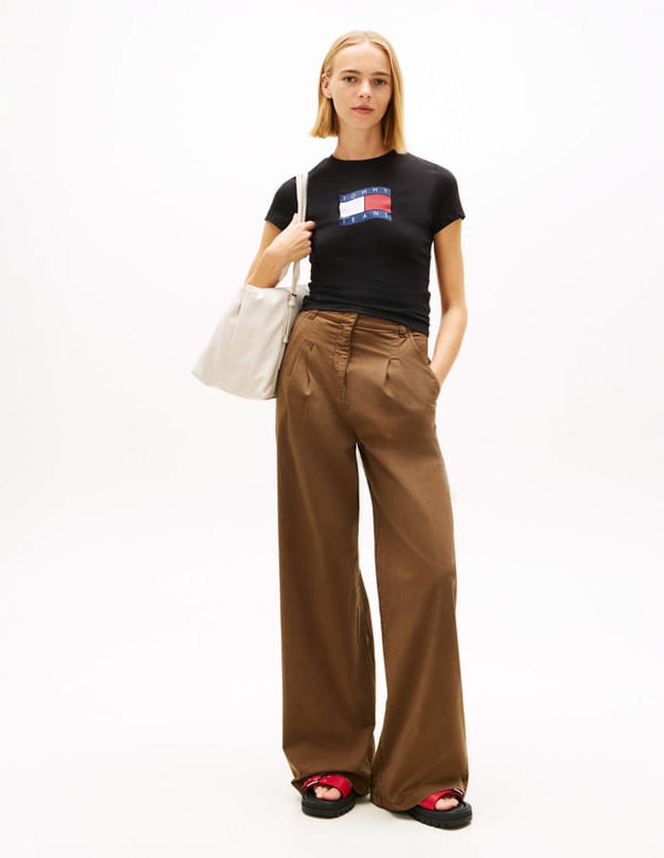 Playera manga corta cuello redondo para mujer 4