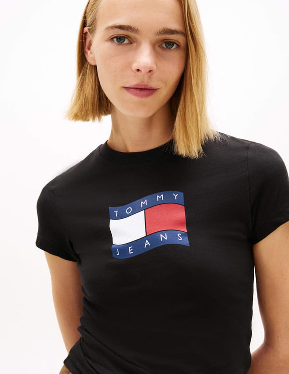 Playera manga corta cuello redondo para mujer 5