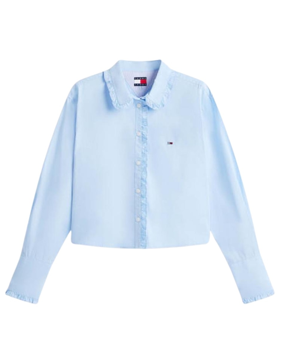 Camisa de algodón manga larga para mujer 4