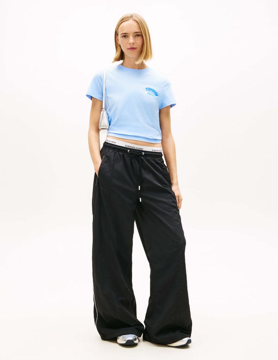 Playera manga corta cuello redondo para mujer 4