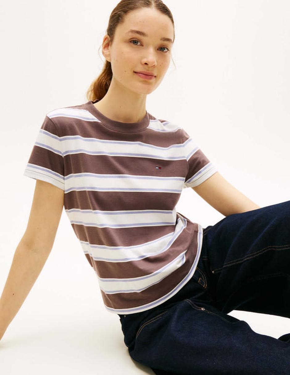 Playera manga corta cuello redondo para mujer 5