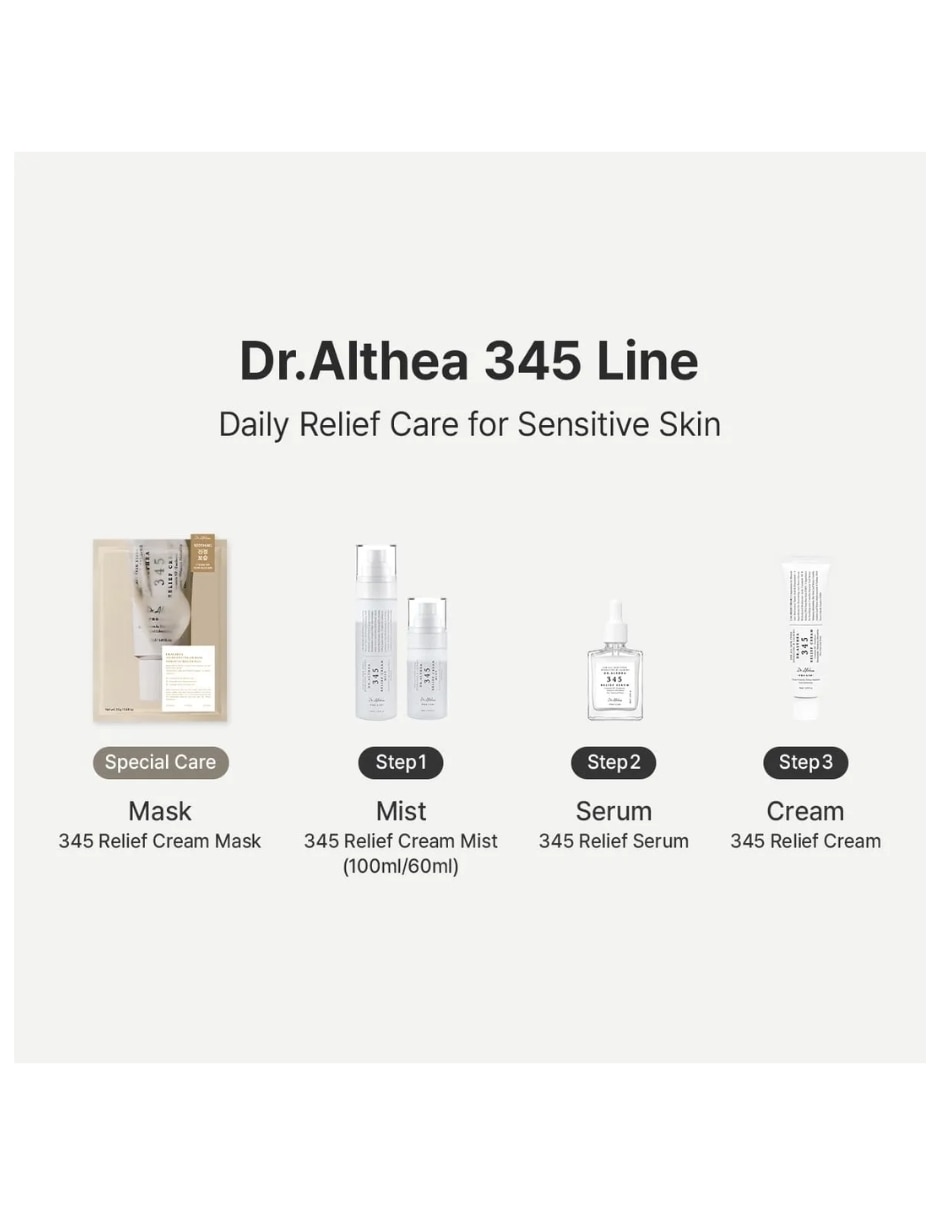 Sérum hidratante facial Dr.Althea 345 Relief Cream todo tipo de piel 7