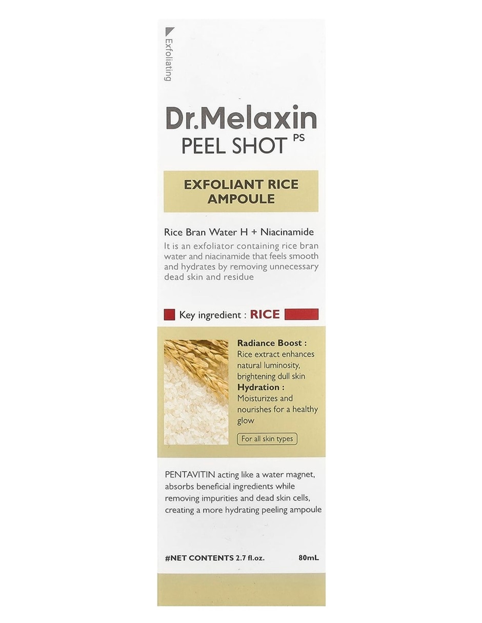 Exfoliante facial de arroz blanco Dr.melaxin Peel Shot todo tipo de piel