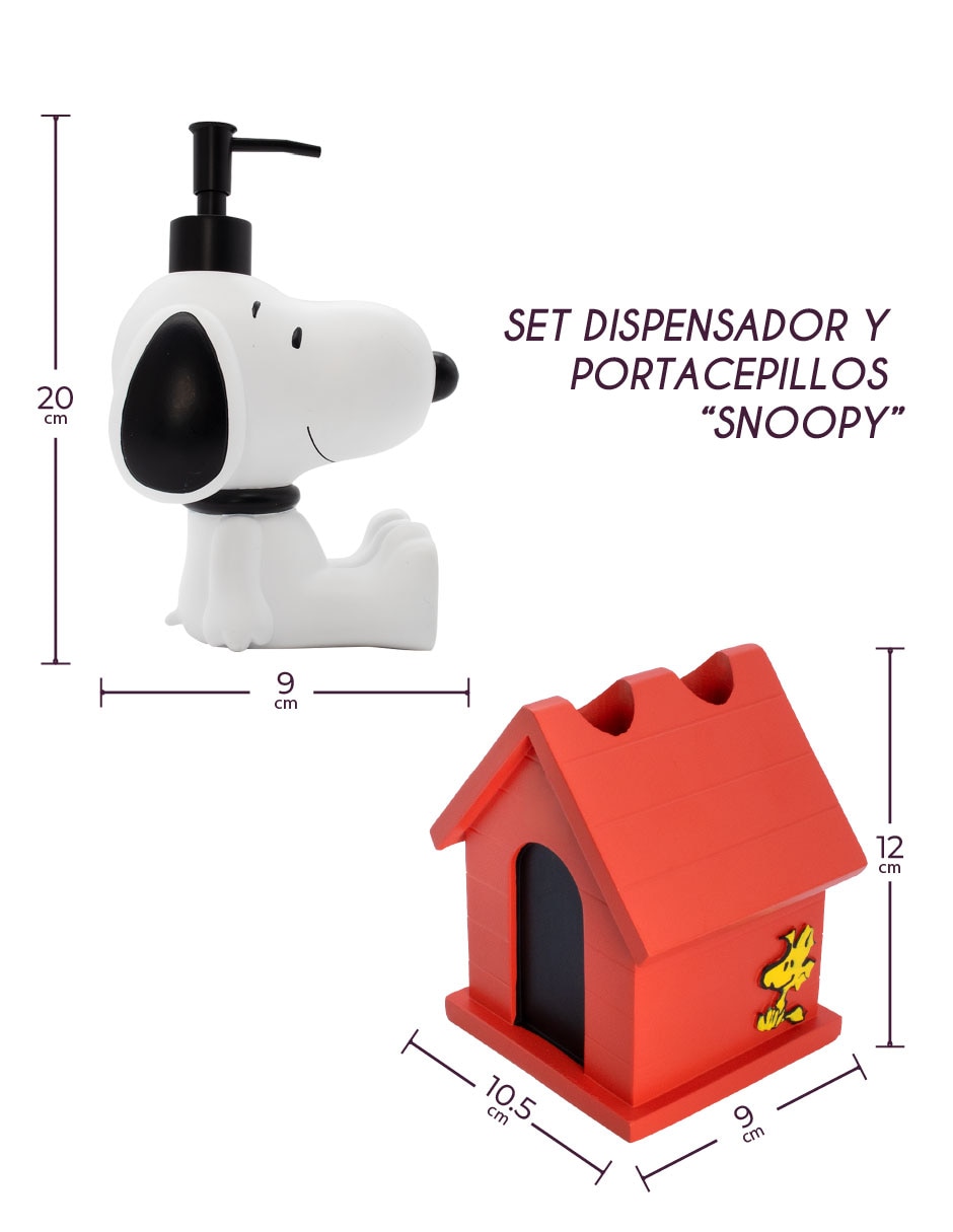 Dispensador de jabón Home Access snoopy de cerámica